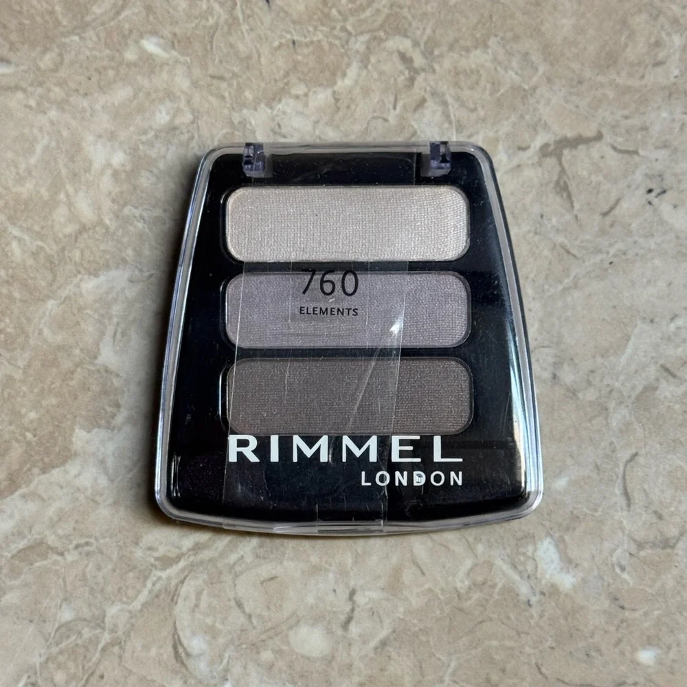 Rimmel Colour Rush Trio Pink Brown Eyeshadow 760 Elements .14oz 4g NWT Sealed